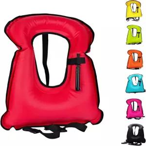 수영 조끼 풍선 부력 조끼다이빙 서핑 야외 수상 스포츠를 위한 휴대용 스노클