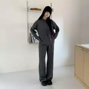 여자 후디 빅사이즈 스웨터 팬츠 넓은 세트