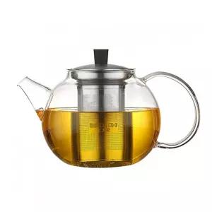 차우리기 유리주전자 DH825 1000ml 거름망티팟 티팟 포트 찻주전자 스텐 잎차 숙우