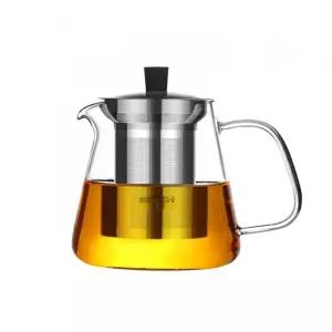 DH827 유리주전자 700ml거름망티팟 티팟 포트 찻주전자 스텐 잎차 숙우