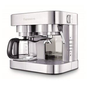 에스프레시 콤비네이션 스테인리스 스틸 에스프레소 커피 10컵 메이커
