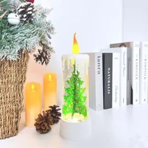 회전형 촛대 글리터 스노우볼 워터볼크리스마스선물 용오르골 장식소품 워터볼 볼오르골 트리 인테리어 인