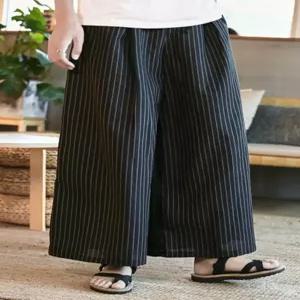 빅사이즈 린넨 통 남자 슬랙스 바지 넓은 배기핏 팬츠 여름바지