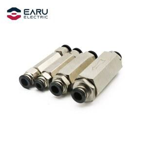 공압 체크 밸브 황동 4m 6mm 8mm 10mm 인치 파이프 피팅 어댑터 공기 압축기 에어 튜브 단방향