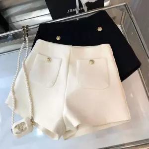 트위드 숏팬츠 하이웨스트 여성용 미니멀룩 팬츠 데이트룩 핫팬츠 반바지