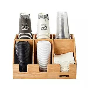 오리스타 우드 에이스 디스펜서(6구)소품수납 커피 케이스 보관함 소품함 정리함