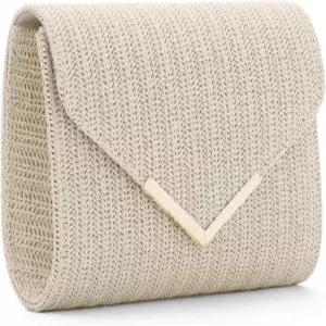 GOKTOW 짚 클러치 지갑 라피아 라탄 여름 저녁 가방 우븐 비치 여성 결혼 휴가 여행 파티 2026