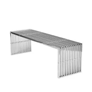 스테인레스 3인 벤치의자 카페 스툴 야외벤치 스테인리스