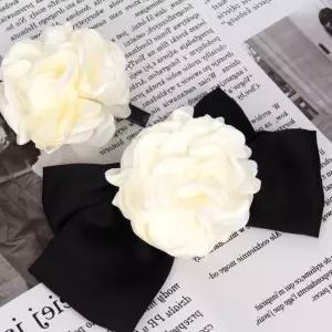 코사지 올드로즈 꽃 코사지 아이보리 8cm