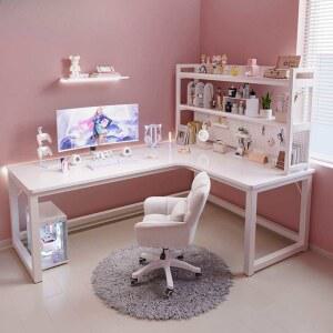 코너 책상형 책장 일체형 책상 침실 학생 책상 글씨 공부 탁자 책상 침실 가정용