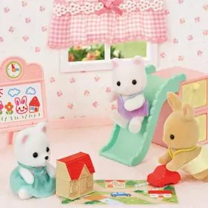실바니안 패밀리 파스텔 베이비룸 세트 인형 피규어 장난감어 미니어 규어 어처 캐릭터어 안집 토끼 여아선