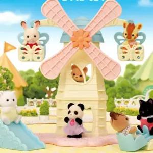 실바니안 패밀리 베이비랜드 풍차 공원 인형 피규어 장난감어 미니어 규어 어처 캐릭터어 안집 토끼 여아선