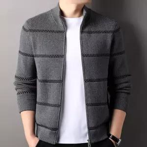 윈터솔져 남친 니트 캐주얼 지퍼 집업 봄가을 카디건 브이넥 간절기 데일리룩 스웨터 KUK3