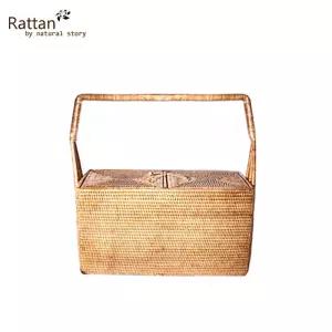 라탄 사각 바스켓 II미얀마 천연 피크닉 II BK214