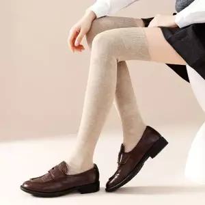 코튼 윈터 코지 골프 오버니삭스 스포츠양말 무릎양말 WFJ68EW