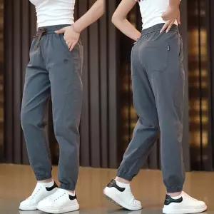 윈터솔져 팬츠 여름 캐주얼 선캡 긴 슬림핏 배기 패피 트레이닝 9부 KUK2