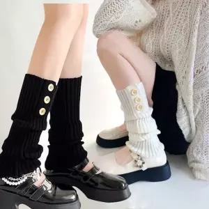 단추 2개 레그워머 겨울 방한 골프 발레 스포츠 WFJ68B1