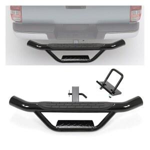 2인치 리시버가 장착된 SUV 트럭 픽업을 위한 에코트릭 범퍼 트레일러 히치 스텝 핀 및 U 볼트 안정화 후방 가드 프로텍터 스틸 견인