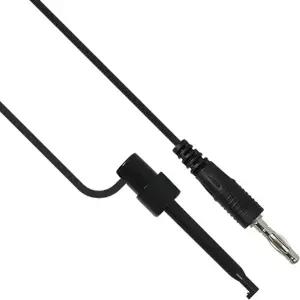 NETmate NMC-BH05B 바나나 플러그 - IC 후크 클립 케이블 0.5m (블랙)