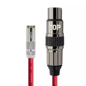 탑라인에이치디 HDTOP 메탈 3.5 스테레오 암 to XLR 암 케이블 레드 (1.5m, HT-TP4448)