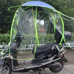 완전 밀폐형 캐노피 이동식 전기 자동차 파라솔 오토바이 방수 커버 금속 브래킷이있는 두꺼운 캐노피