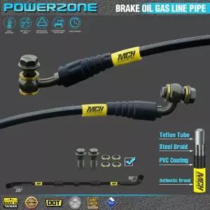 오토바이 먼지 자전거 땋은 강철 유압 브레이크 라인 클러치 오일 호스 튜브 400  2300mm 90-28도 맞춤 레