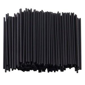 송나스 1000 카운트 5인치 블랙 일회용 플라스틱 커피 교반기 칵테일 스위즐 스틱 뜨거운용 SIP 교반 음료