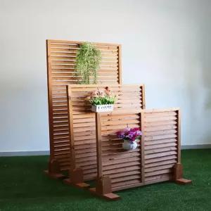 테라스가림막 야외 나무울나리 그늘막 가림막 펜스 울타리 옥상 담장 어닝 가벽 나무 난간