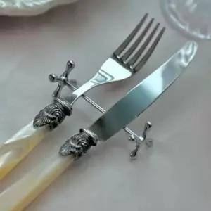 스텐레스 실버 수저받침 커트러리 수저받침대 L사이즈