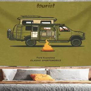 캠핑카 패브릭 야외 북유럽 가림막 태피스트리 벽장식