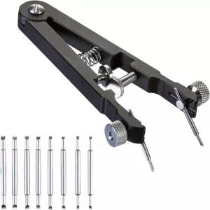 LFGKeng 스프링 바 플라이어 도구 견고한 8핀이 장착된 워치밴드 6825 트위저 제거 및 교체용 손목 스트랩