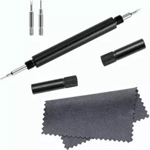 BISONSTRAP 시계 밴드 스프링 바 도구 키트 링크 제거 및 교체 핀 설치 연마 천