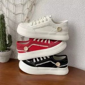 스파이더맨 여자 여름 빈티지 러닝화 크라우드 버튼 통굽 슈즈 워커 OPH2