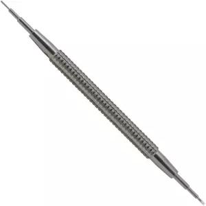 버건 7767-F 시계 스프링 바 공구 - 교체 가능한 나사가 있는 긴 스테인리스 스틸 손잡이 미세 끝