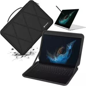 13.1인치 삼성 갤럭시 탭 S10 FE 12.4인치 크롬북 2 360 노트북 가방(X8016)에 호환되는 Smatree 하드 EVA