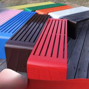 공원 벤치 야외 컬러 스테인리스 단지 학교 공용 의자