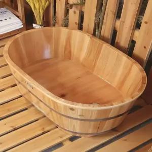 반신욕 욕조 1인 나무욕조 히노끼탕 편백나무 간이 소형 히노끼 목욕 사우나 성인 휴대용