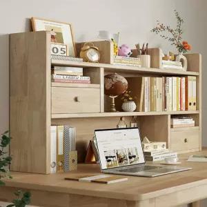 책상 원목 사무실 수납 위 선반 틈새 북엔드 미니 책장