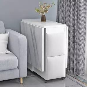 원룸 접이식테이블 조립식 기기 수납 테이블 틈새 식탁