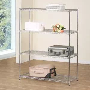 산업용 메탈랙1200 4단 베란다선반 철제렉 마트진열대 벽반 수납 다용도 사다리 시스템 수납장 거실장 도장