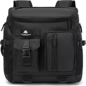 칼레시 짐 더플 테니스백 백팩 4방향 방수 여행용 스포츠 하이킹 노트북용 신발 수납공간 포함 (블랙 02)