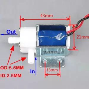 호환   DC 12V 정상 열림 NO 전기 솔레노이드 밸브 마이크로 워터 밸브 스위치 전기 급수 꽃 뜨거운