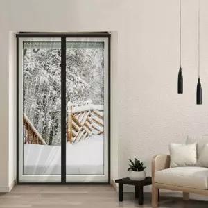 거실방풍커튼 빅사이즈 가림막 검정 자석막 블랙 대우풍차단 현관 바람 외풍방지 두꺼운필름구조 용품