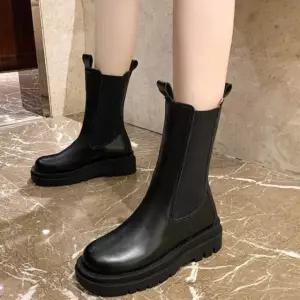 doms 여성 첼시털신발 미들부츠 겨울신발 털부츠 여성첼시부츠 첼시부츠 기모부츠 R03WD3AAB6