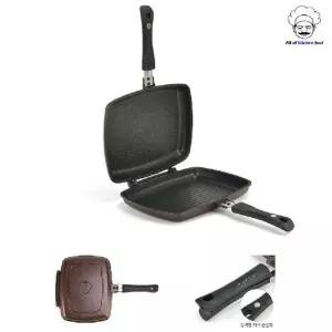 다용도 양면그릴팬 생선구이 주방팬 용품 후라이 프라이 튀김 조리도구 양면 그릴