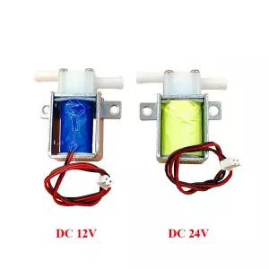호환  DC 12V24V 2 위치 2 방향 평상시 닫힘 소형 전기 솔레노이드 밸브 공기 켜기끄기 흐름 제어 밸브 급