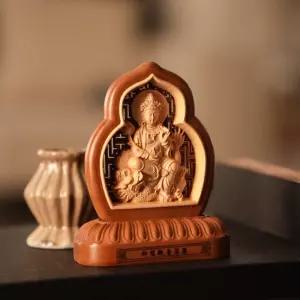 불교 미니어처 원목 부처님 불상굿즈 키링 선물 홀더 장식링 가방 걸이 고리 신자 기념품