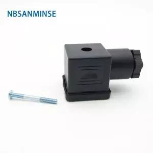 호환  NBSANMINSE 플 솔레노이드 밸브 코일 커넥터 밸브 솔레노이드 코일용 DIN43650 A BC DC12V DC24V AC1