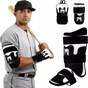 메디캡틴 트리플가드 ？ 타자를 위한 완벽한 야구 보호 키트 손 팔꿈치 및 다리 보호대 프로 수준의 편안함