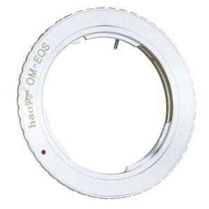 올림푸스 OM 주이코 렌즈용 Haoge 렌즈 마운트 어댑터 - 캐논호환 EOS호환 EFS 레벨 카메라 1D 1DS Mark II III IV 5D 7D 40D 50D 60D 70D T2i T3i T4i T5i SL1